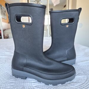 VGUC Bogs Holly Jr. Tall Boot Waterproof Black Size 3